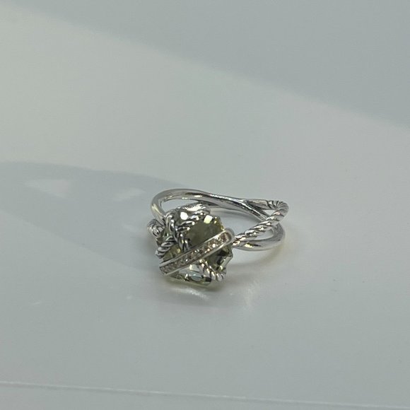 David Yurman Jewelry David Yurman Cable Wrap Ring With Prasiolite Diamonds Poshmark